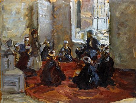 Slevogt, Vorlesung Moschee Kairo / 1914