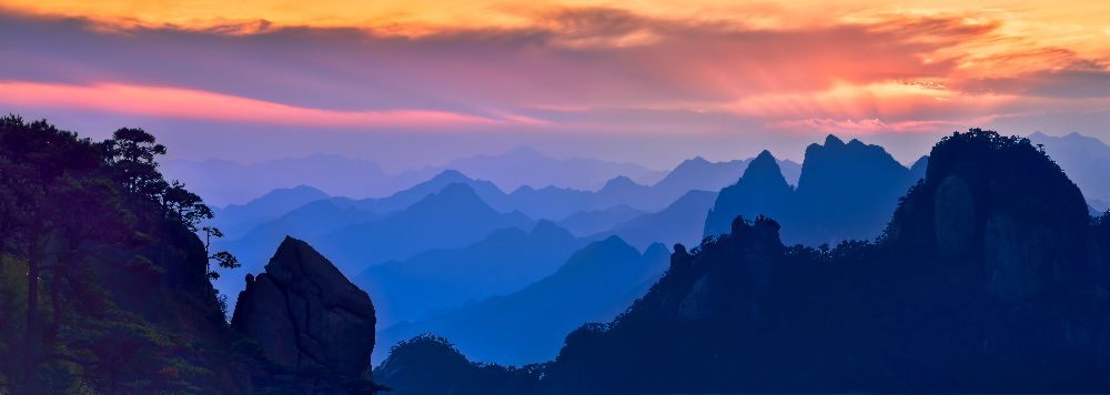 Sanqing Mountain Sunset de Mei Xu