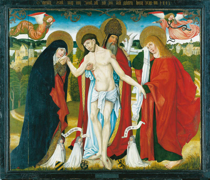 The Holy Trinity with the Virgin Mary and St John the Evangelist de Meister des Wendelin-Altares