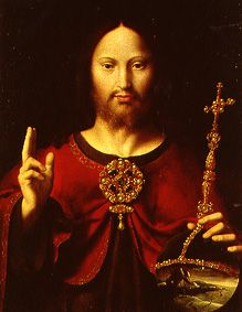 Christ blessing (manner of Francesco Bissolo). de Meister (Unbekannter)