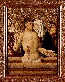 Jesus as a pain man with Maria. de Meister von Kassa (Ungarn)