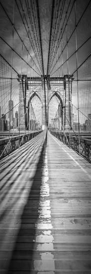 CIUDAD DE NUEVA YORK Puente de Manhattan | Panorama vertical 