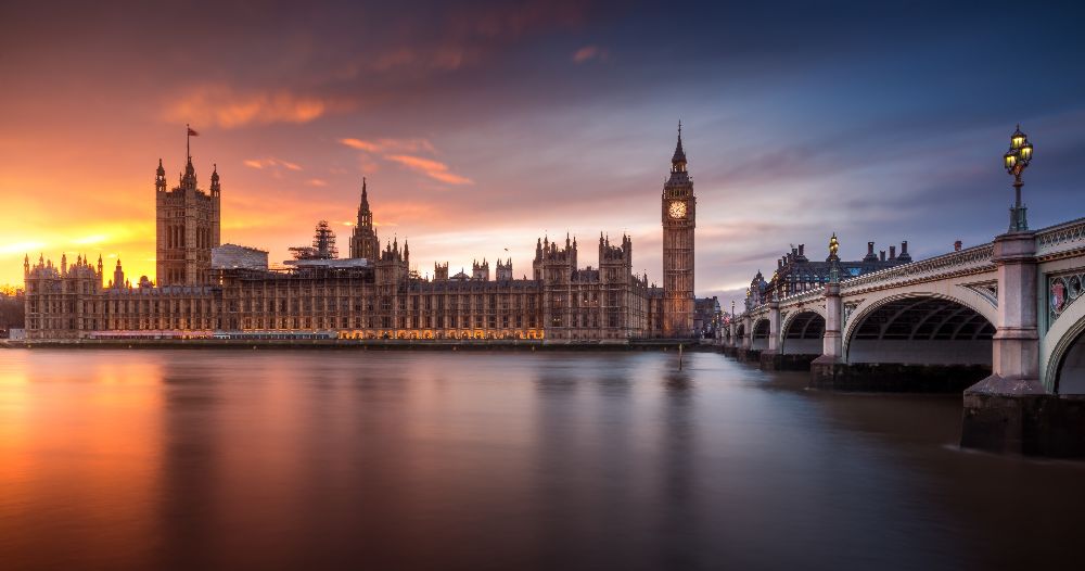 London Palace of Westminster Sunset de Merakiphotographer