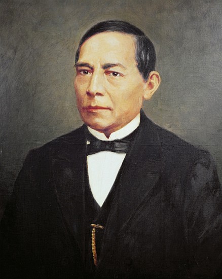Portrait of Benito Juarez (1806-72) de Mexican School