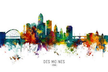 Des Moines Iowa Skyline