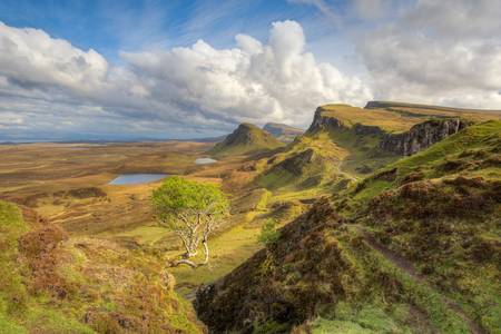 Quiraing auf der Isle of Skye in Schottland