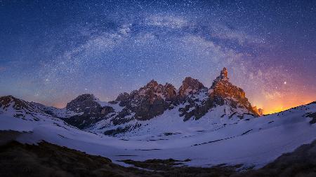 Baita Segantini Under The Night Sky