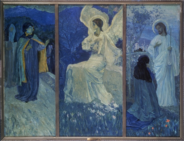 The Resurrection (Triptych) de Michail Wassiljew. Nesterow