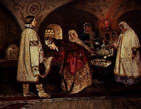 The first meeting of the Tsar Alexej Michailowitsc