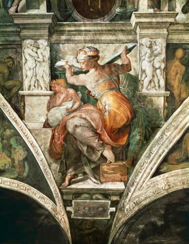 Sistine Chapel Ceiling: Libyan Sibyl de Miguel Ángel Buonarroti