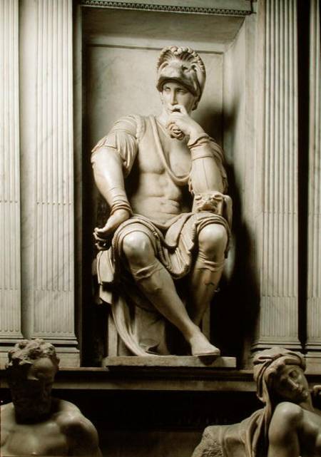 Statue of Lorenzo de' Medici (1449-92) from the Tomb of Lorenzo de' Medici de Miguel Ángel Buonarroti