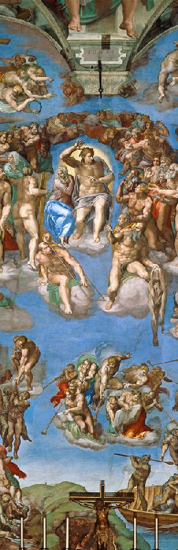 The Last Judgement - Sistine Chapel, ceiling fresco, detail