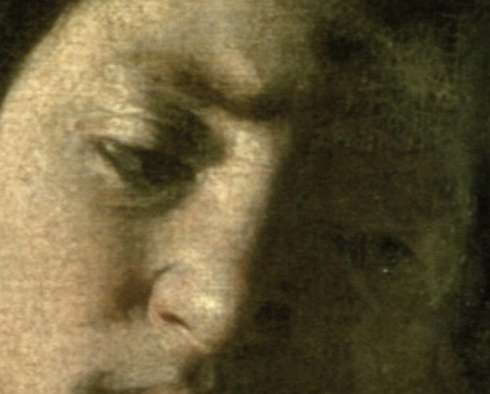 David with the Head of Goliath, 1606 (detail of 100349) de Caravaggio
