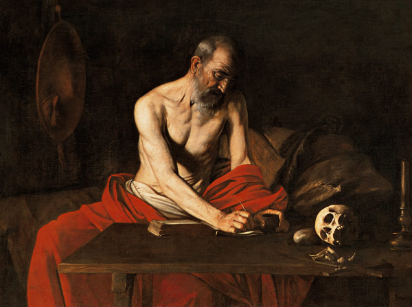 Caravaggio / St.Jerome / Paint./ 1608 de Caravaggio
