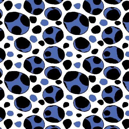 Spotty Retro Navy Blue