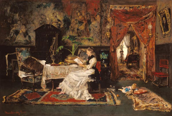 Parisian interior de Mihály Munkácsy