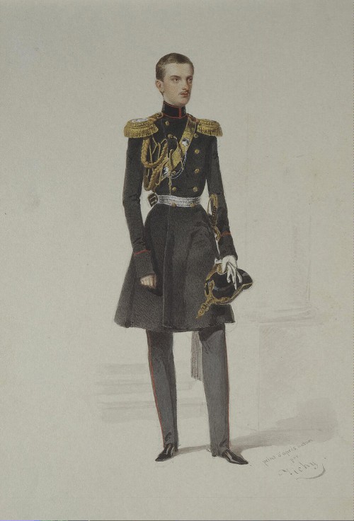 Portrait of Grand Duke Michael Nikolaevich of Russia (1832-1909) de Mihaly von Zichy