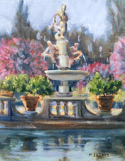 Fountain, Boboli Gardens, Florence (oil on canvas)  de Miranda  Legard