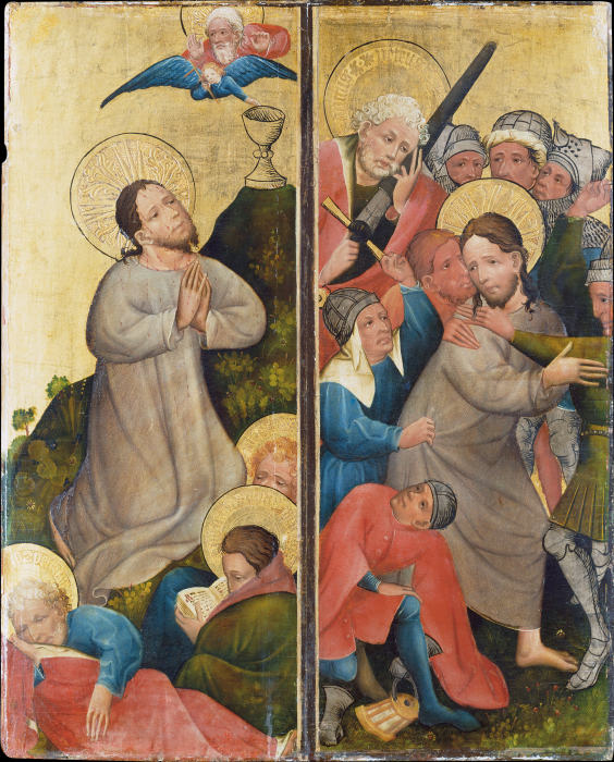 Agony in the Garden and Arrest of Christ de Mittelrheinischer Meister um 1420