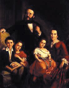 Portrait of a distinguished family de Mór Than