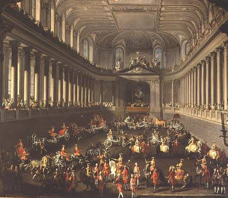 A Cavalcade in the Winter Riding School of the Vienna Hof to celebrate the defeat of the French army de Mytens (Schule)