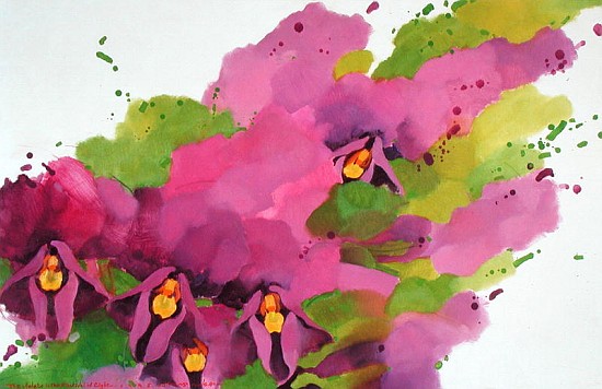 Violets, 1995 (acrylic on canvas)  de Myung-Bo  Sim