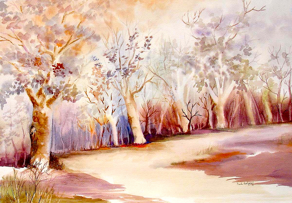 Pathway with Trees de Neela Pushparaj