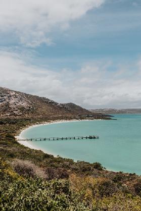 West Coast National Park Lagune mit Steg