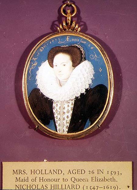 Mrs. Holland (lady in waiting to Elizabeth I), aged 26 de Nicholas Hilliard