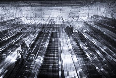 Escalators to the station