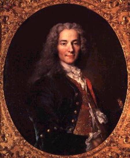 Portrait of Voltaire (1694-1778) aged 23 de Nicolas de Largilliere