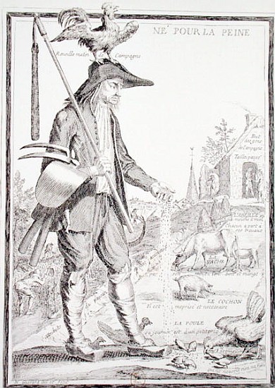 The Village Peasant, Born to Suffer, c.1780 (see also 101779) de Nicolas Guerard