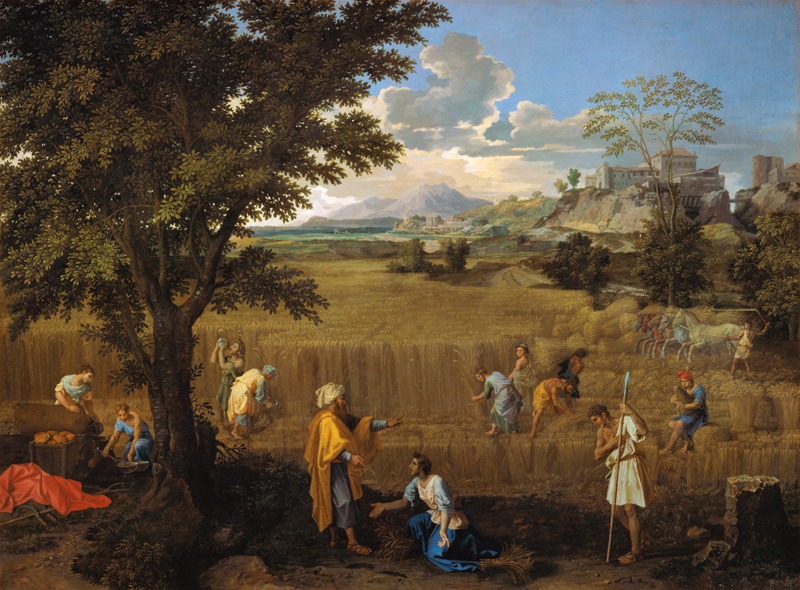 El Verano o Ruth y Boos de Nicolas Poussin