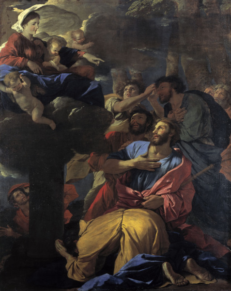 Mary appears to James the Great/ Poussin de Nicolas Poussin