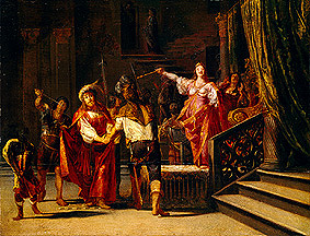 Semiramis lets her spouse. the king Ninus, kill de Nicolaus Knüpfer