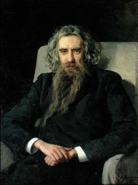 Portrait of Vladimir Sergeyevich Solovyov (1853-1900) de Nikolai Aleksandrovich Yaroshenko