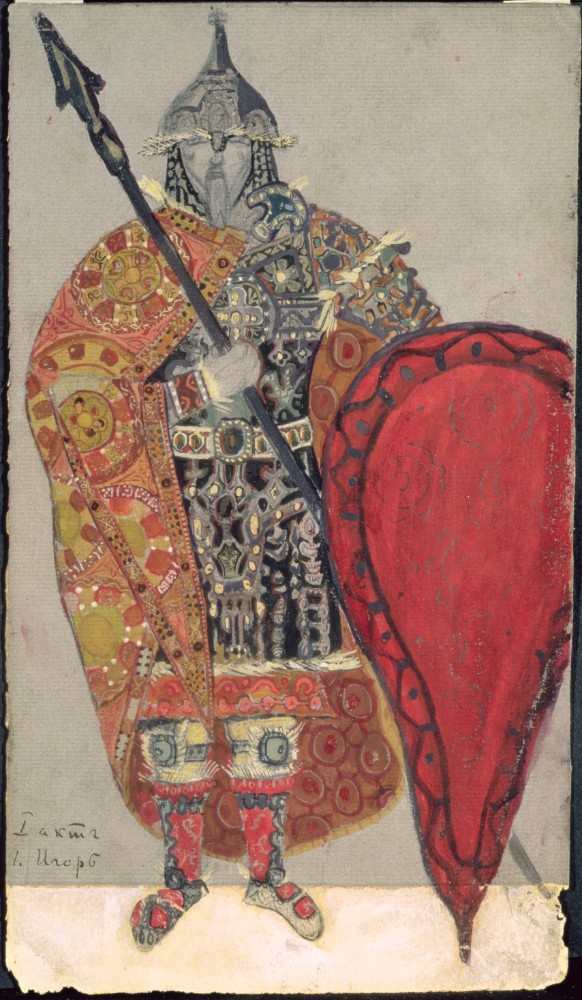 Costume design for the opera Prince Igor by Aleksandr Borodin de Nikolai Konstantinow. Roerich