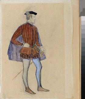 Costume design for the theatre play The Miserly Knight by A. Pushkin