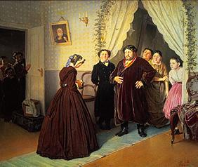 Arrival of the governess in the house of the Russi