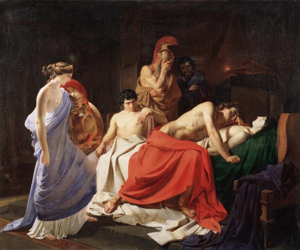 Achilles Lamenting the Death of Patroclus de Nikolai Nikolajewitsch Ge