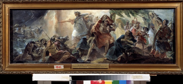 The Israelites crossing of the Red Sea de Nikolai Nikolajewitsch Ge
