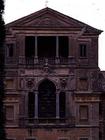 View of the rear facade, detail of the second and third storeys, designed for Cardinal Pietro Aldobr