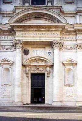 Facade of the church, designed by Carlo Maderno (1556-1629) and built in 1626 (photo) de 