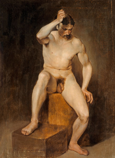 A Seated Male Nude de 