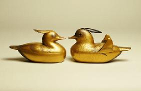 A Pair Of Gold Fundame Kobako