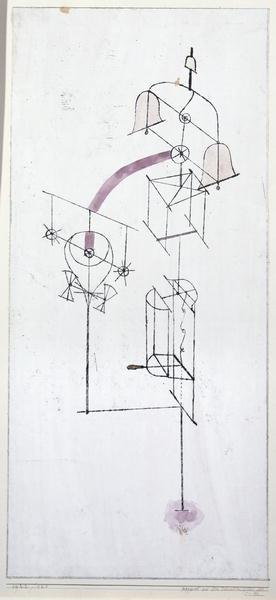 Apparatus from the consulting room of Dr. Ph., 1922 (no 121) (oil transfer drawing w/c and pencil on