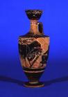 Attic black-figure lekythos depicting Odysseus escaping Cyclops, c. 530 BC