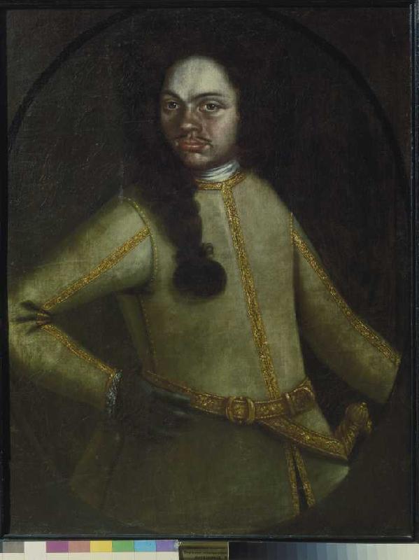 Bildnis eines Mannes in der Uniform Peters I. aus der Jugend-Armee des Zaren. de 