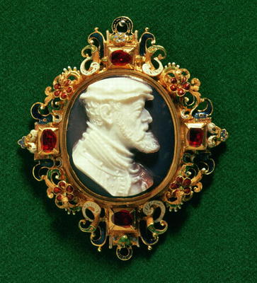 Cameo bearing the portrait of Charles I of Spain (1500-58) Holy Roman Emperor de 