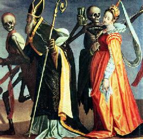 Dance of Death (colour lithograph)